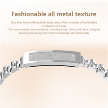 Load image into Gallery viewer, Dream Sport Smart Stylish Bracelet with Heart Rate,Blood Oxygen,Sleep Tracking,IP68 Waterproof,Magnetic Charging(Silver)