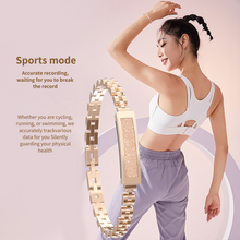 Load image into Gallery viewer, Dream Sport Smart Stylish Bracelet with Heart Rate,Blood Oxygen,Sleep Tracking,IP68 Waterproof,Magnetic Charging(Gold)