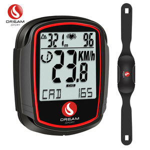 DREAM SPORT DCY438 Bike Computer Wireless With Heart Rate Monitor