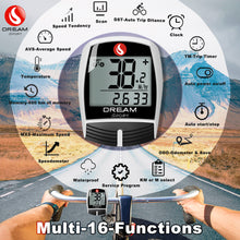 Load image into Gallery viewer, DREAM SPORT DCY-16 Bike Computer Multifunction Freeze Frame Cycling Speed Meter Sports Sensors Stopwatch Odometer