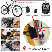 Load image into Gallery viewer, DREAM SPORT DCY-16 Bike Computer Multifunction Freeze Frame Cycling Speed Meter Sports Sensors Stopwatch Odometer